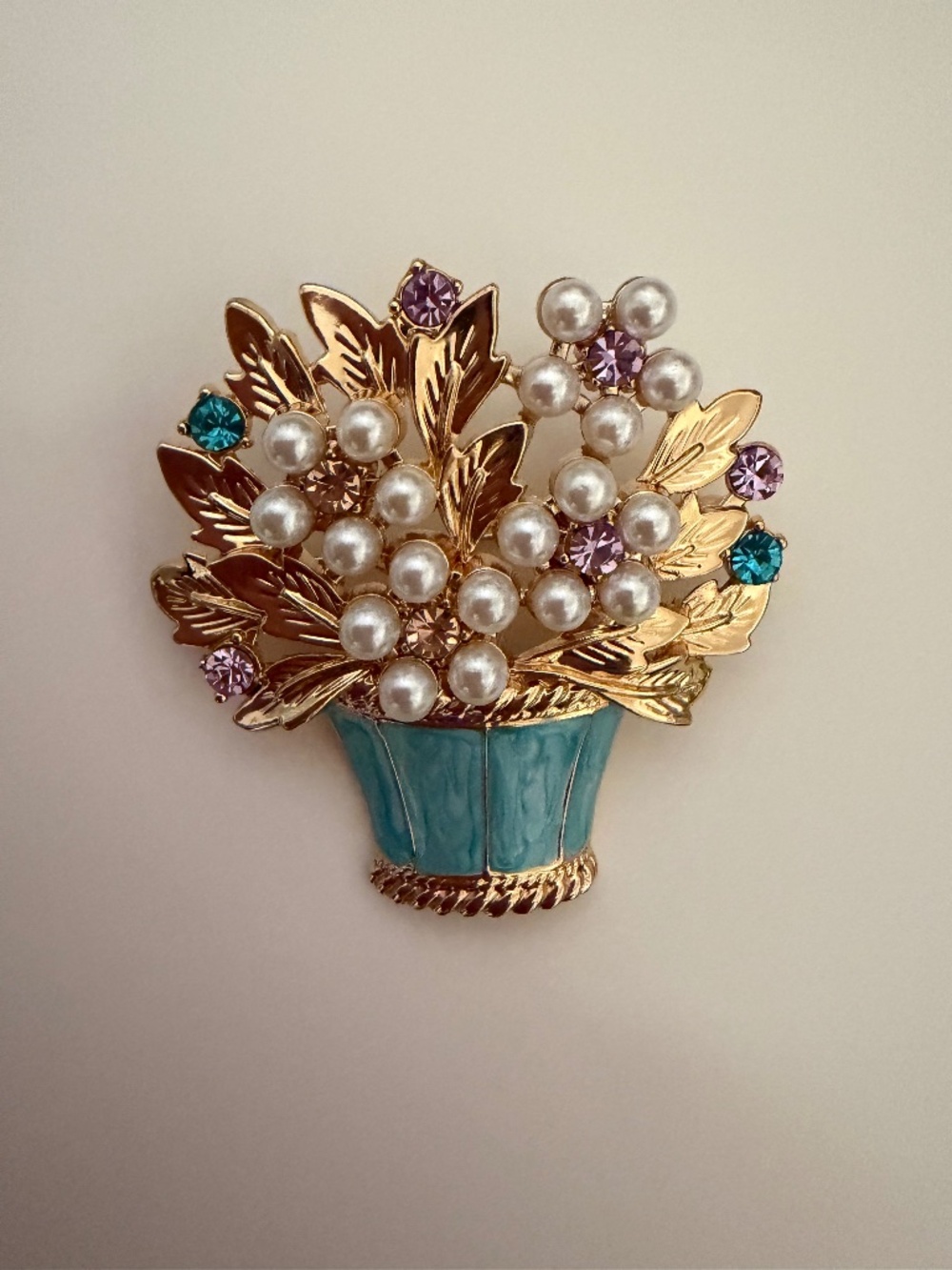 Flower Plant Brooch Pin